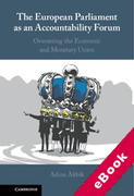 Cover of The European Parliament as an Accoutability Forum (eBook)