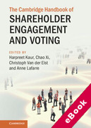 Cover of The Cambridge Handbook of Shareholder Engagement and Voting (eBook)