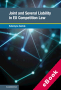Cover of Joint and Several Liability in EU Competition Law (eBook)