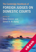 Cover of The Cambridge Handbook of Foreign Judges on Domestic Courts (eBook)