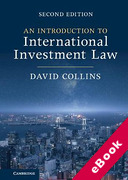 Cover of An Introduction to International Investment Law (eBook)