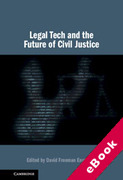 Cover of Legal Tech and the Future of Civil Justice (eBook)