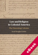 Cover of Law and Religion in Colonial America: The Dissenting Colonies (eBook)