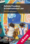 Cover of Artistic Freedom in International Law (eBook)
