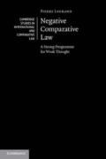 Cover of Negative Comparative Law: A Strong Programme for Weak Thought