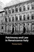Cover of Patrimony and Law in Renaissance Italy