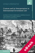 Cover of Custom and its Interpretation in International Investment Law, Volume 2 (eBook)
