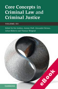 Cover of Core Concepts in Criminal Law and Criminal Justice, Volume III (eBook)