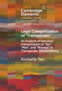 Cover of Legal Categorization of 'Transgender': An Analysis of Statutory Interpretation of 'Sex', 'Man', and 'Woman' in Transgender Jurisprudence