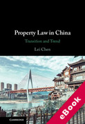 Cover of Property Law in China: Transition and Trend (eBook)