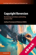 Cover of Copyright Reversion: Reclaiming Lost Culture and Getting Creators Paid (eBook)