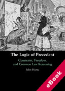 Cover of The Logic of Precedent: Constraint, Freedom, and Common Law Reasoning (eBook)