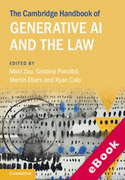 Cover of The Cambridge Handbook of Generative AI and the Law (eBook)