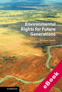 Cover of Environmental Rights for Future Generations (eBook)