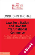 Cover of Hamlyn Lectures 2023: Laws for a Nation and Laws for Transnational Commerce (eBook)