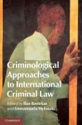 Cover of Criminological Approaches to International Criminal Law