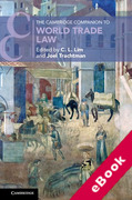 Cover of The Cambridge Companion to World Trade Law (eBook)