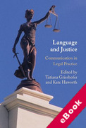 Cover of Language and Justice: Communication in Legal Practice (eBook)
