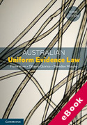 Cover of Australian Uniform Evidence Law (eBook)