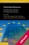 Cover of Unfinished Business: Two Decades with the EU Takeover Directive (eBook)