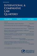 Cover of International and Comparative Law Quarterly: Print + Online