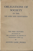 Cover of Obligations of Society in the 12th and 13th Centuries