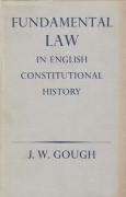 Cover of Fundamental Law in English Constitutional History