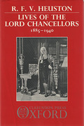 Cover of Lives of  the Lord Chancellors: 1885 to 1940
