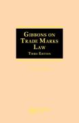 Cover of Gibbons on Trade Marks Law