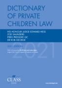Cover of Dictionary of Private Children Law 2021
