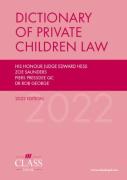 Cover of Dictionary of Private Children Law 2022