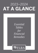 Cover of At A Glance 2023-24: Essential Tables for Financial Remedies (eBook)
