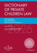 Cover of Dictionary of Private Children Law 2026