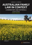 Cover of Australian Family Law in Context: Commentary and Materials