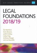 Cover of CLP Legal Practice Guides: Legal Foundations 2018/19