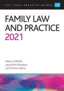 Cover of CLP Legal Practice Guides: Family Law and Practice 2021