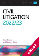 Cover of CLP Legal Practice Guides: Civil Litigation 2022-23 (eBook)