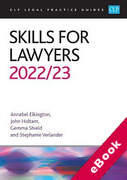 Cover of CLP Legal Practice Guides: Skills for Lawyers 2022-23 (eBook)
