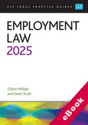 Cover of CLP Legal Practice Guides: Employment Law 2025 (eBook)