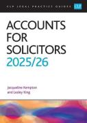 Cover of CLP Legal Practice Guides: Accounts for Solicitors 2025-26