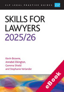 Cover of CLP Legal Practice Guides: Skills for Lawyers 2025-26 (eBook)