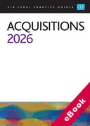 Cover of CLP Legal Practice Guides: Acquisitions 2026 (eBook)