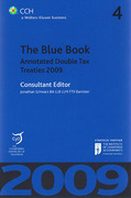 Cover of The Blue Book: Annotated Double Tax Treaties 2009