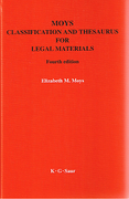 Cover of Moys Classification and Thesaurus for Legal Materials