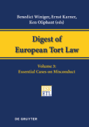 Cover of Digest of European Tort Law: Essential Cases on Misconduct