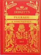 Cover of Debrett's Peerage and Baronetage 2019
