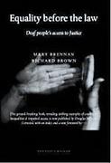 Cover of Equality Before the Law: Deaf People's Access to Justice 