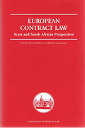 Cover of European Contract Law: Scots and South African Perspectives