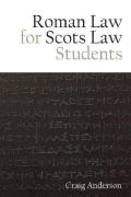 Cover of Roman Law for Scots Law Students