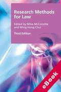 Cover of Research Methods for Law (eBook)